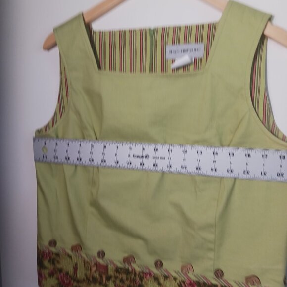 Sharon Young, SZ 12, 3 PC Suit, Skirt, Top & Jacket, Elephant & Palm Tree Print - Picture 12 of 16